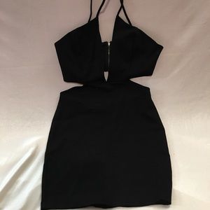 Black mini dress